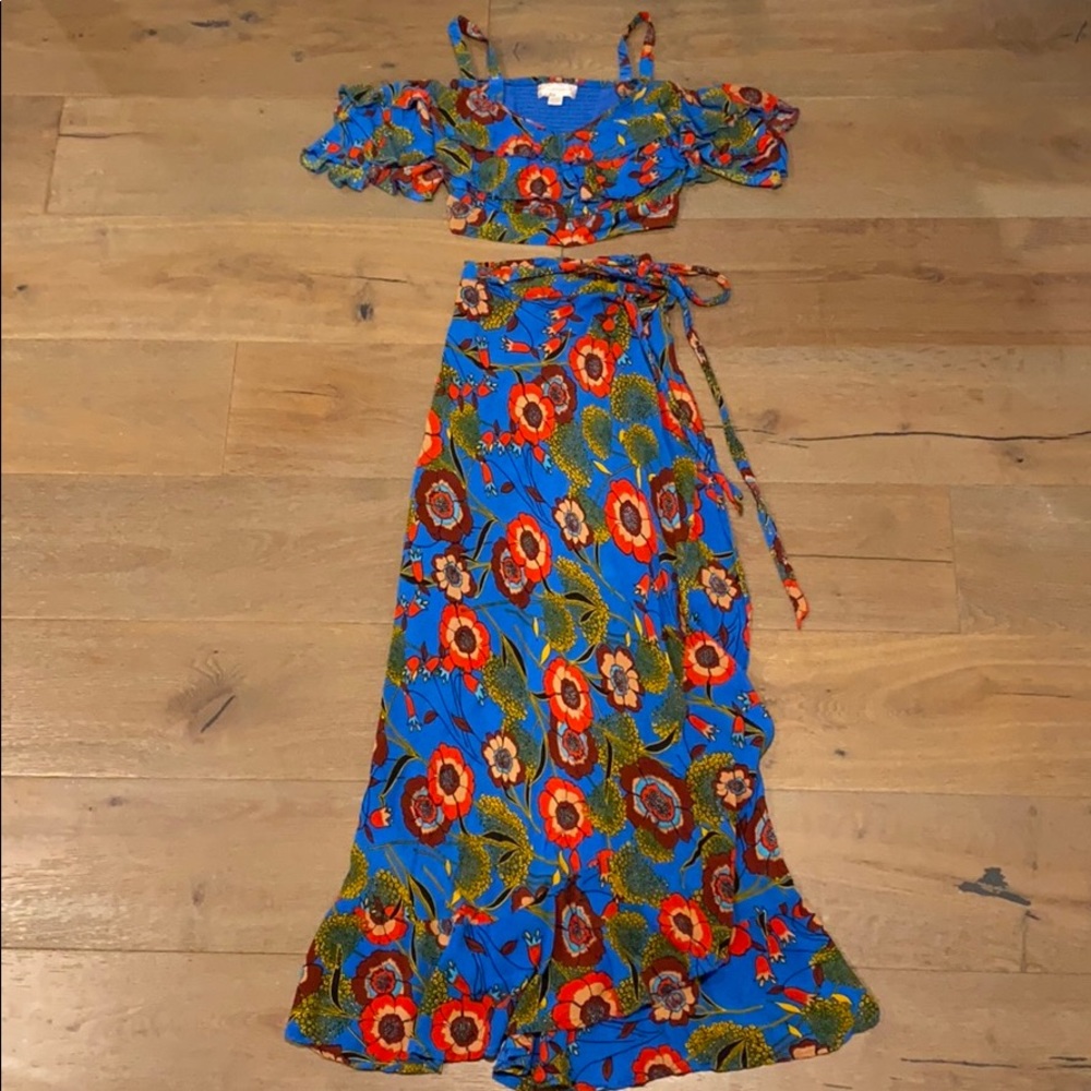 Band of Gypsies 2 piece floral print set